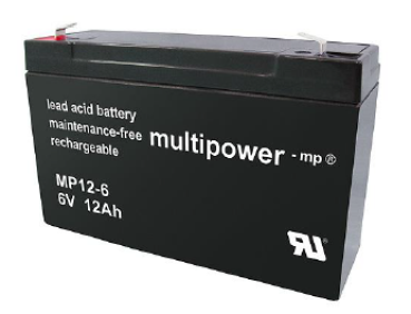 multipower-MP® AGM Bleiakkumulator MP12-6  6V 12Ah 